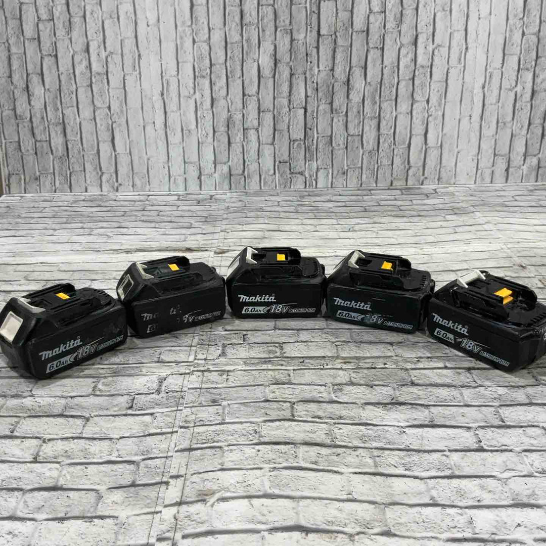 【現状品】①★マキタ(makita) リチウムイオンバッテリー 18V/6.0Ah BL1860B 10個セット 保証なし【川口店】