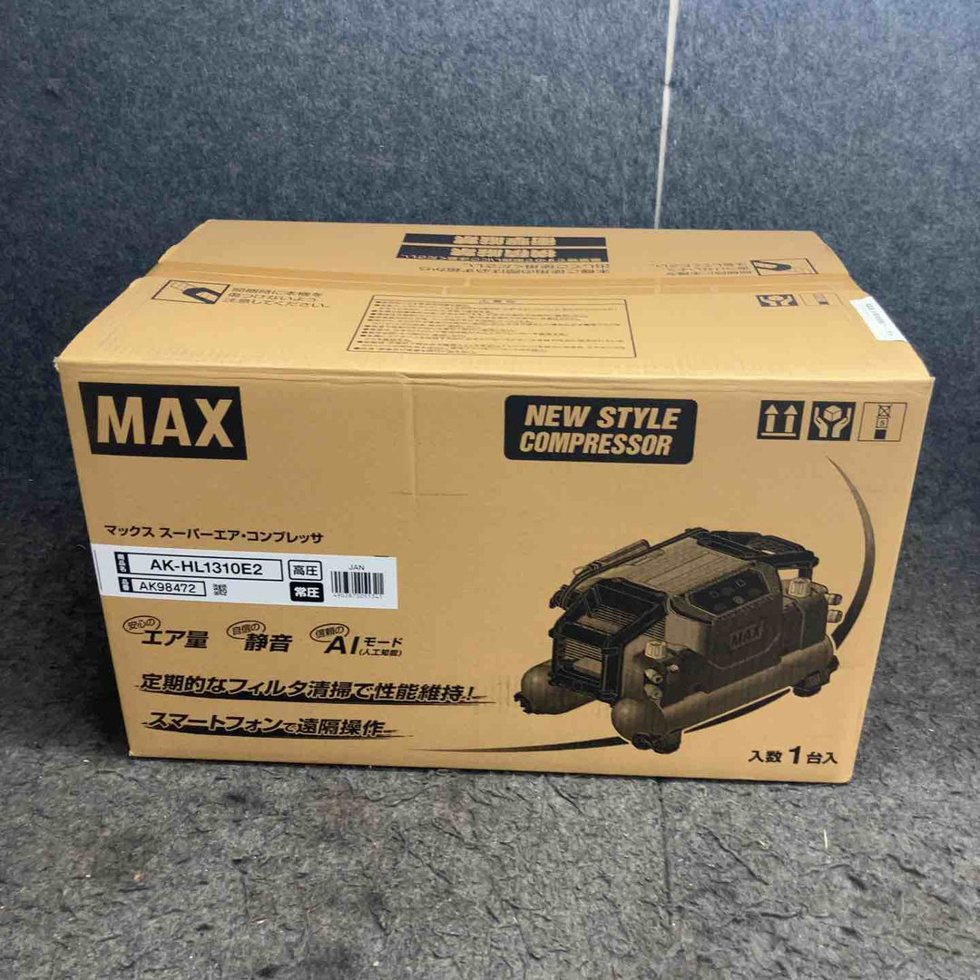 ＜特価＞★マックス(MAX) 高圧常圧兼用エアコンプレッサー AK-HL1310E2_レッド【鴻巣店】
