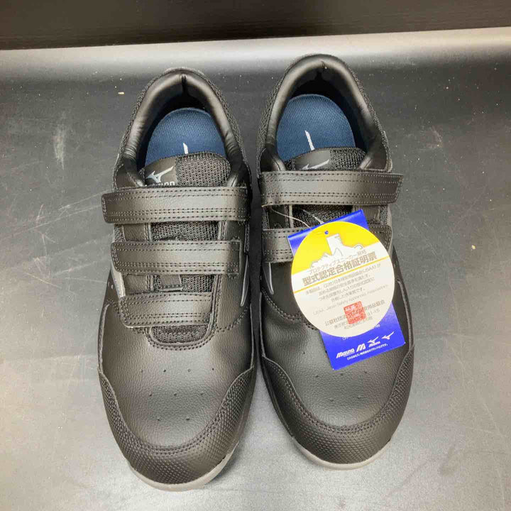 ミズノ 安全靴 オールマイティLS3 22L(ベルトタイプ) ブラック×シルバー F1GA260109 27.0cm【川越店】