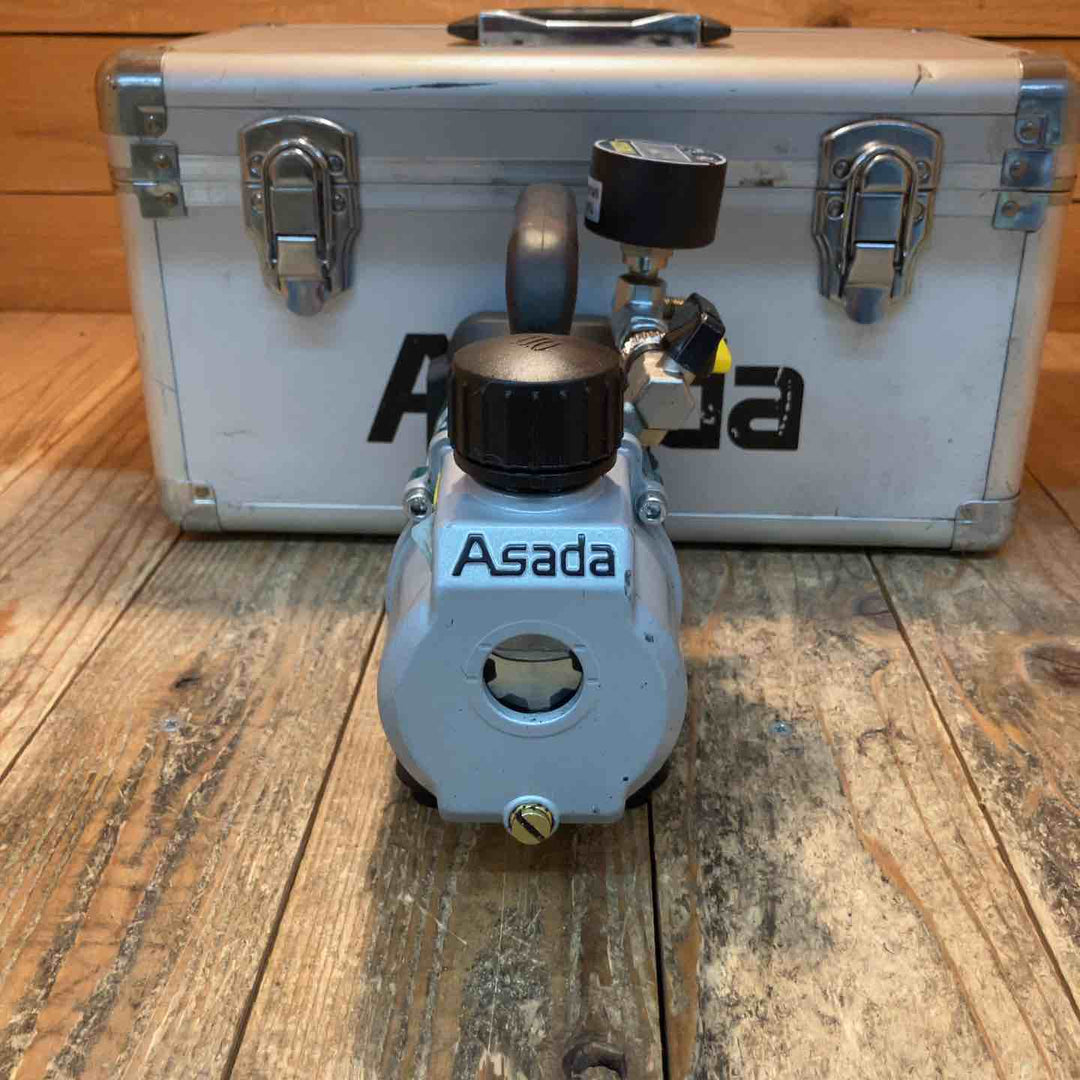【中古品】アサダ(ASADA) コードレス真空ポンプ 1.5CFM-B  デジタルミニ連成計 TA141DM付き【所沢店】