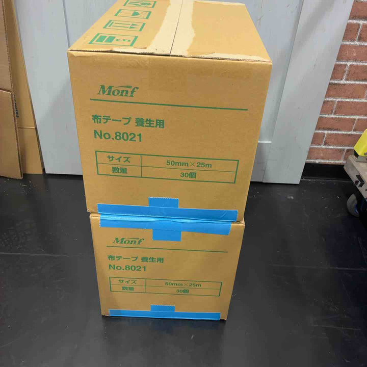 【2箱セット(計60巻)】古藤工業 MONF No.8021 養生用布粘着テープ 50mm×25m(30巻) 水色【藤沢店】