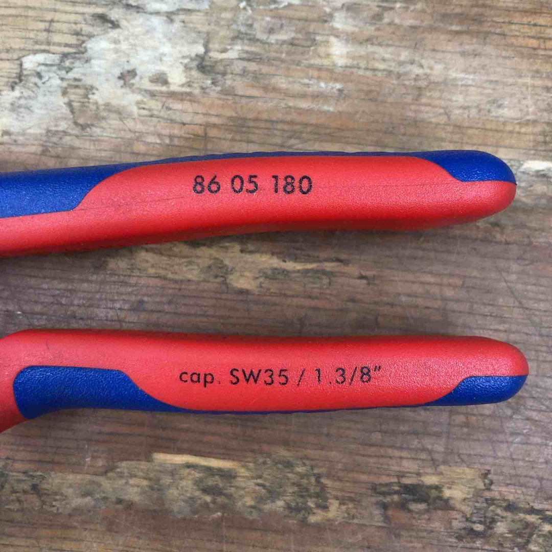 ▼クニペックス(KNIPEX) プライヤーレンチ 8605-180 コンフォートグリップ 削れ跡あり【柏店】