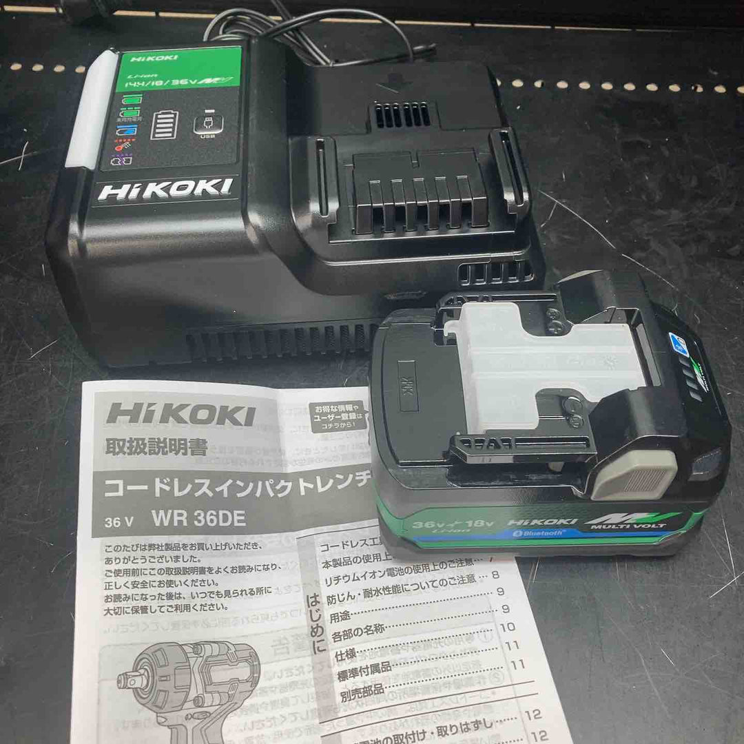 ★ハイコーキ(HIKOKI ※旧:日立工機) コードレスインパクトレンチ WR36DE(2XPSZ)【川越店】