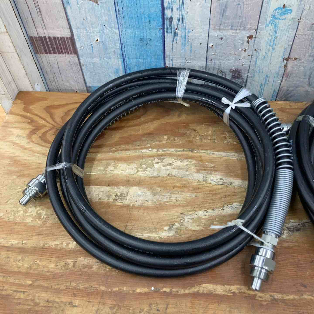 ▼大阪ジャッキ製作所 パワージャッキ用高圧ゴムホース RH6-5BB 両端ともオスネジ【柏店】