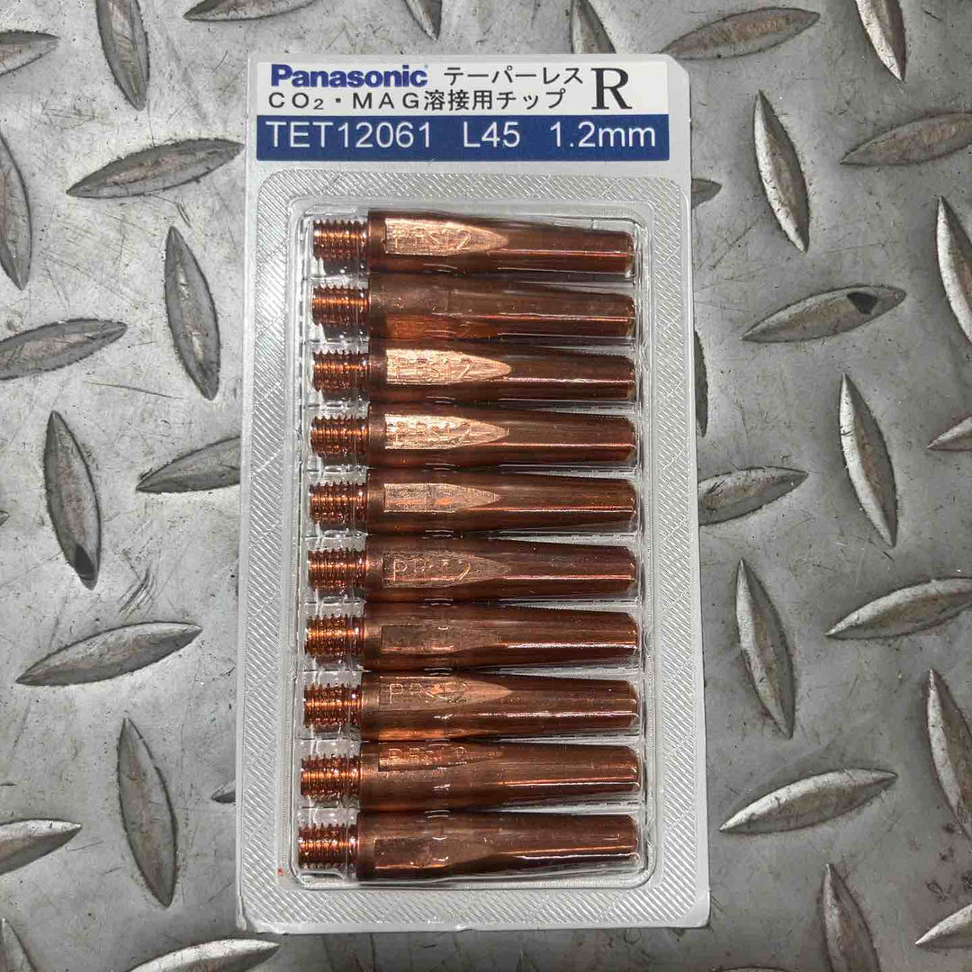 Panasonic パナソニック CO2・MAG溶接用チップ L45 1.2mm TET12061 R 100個入り【草加店】