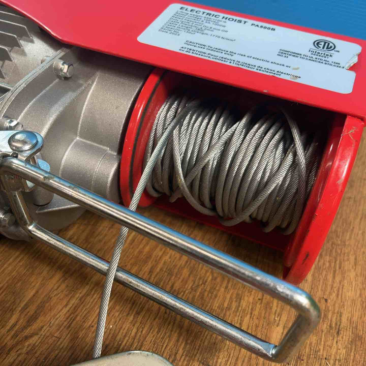 無線式電動ホイスト PA500B 最大500kg ワイヤレス リモコン ウィンチ メーカー不明【岩槻店】