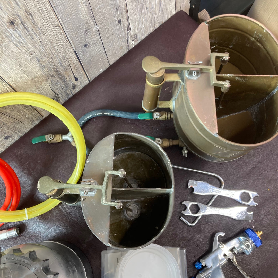 【中古現状品】大塚刷毛 ペンキ屋さんセットⅡ圧送式スプレーガン・吹付ガン2個付き【東大和店】