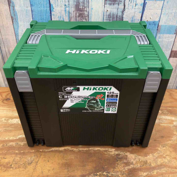 【未使用品】◇ハイコーキ(HIKOKI ※旧:日立工機) コードレス丸のこ C3605DA(SK)(2XPBSZ) ストロングブラック 36V 165mm 純正 マルチボルトバッテリー2個付き【柏店】