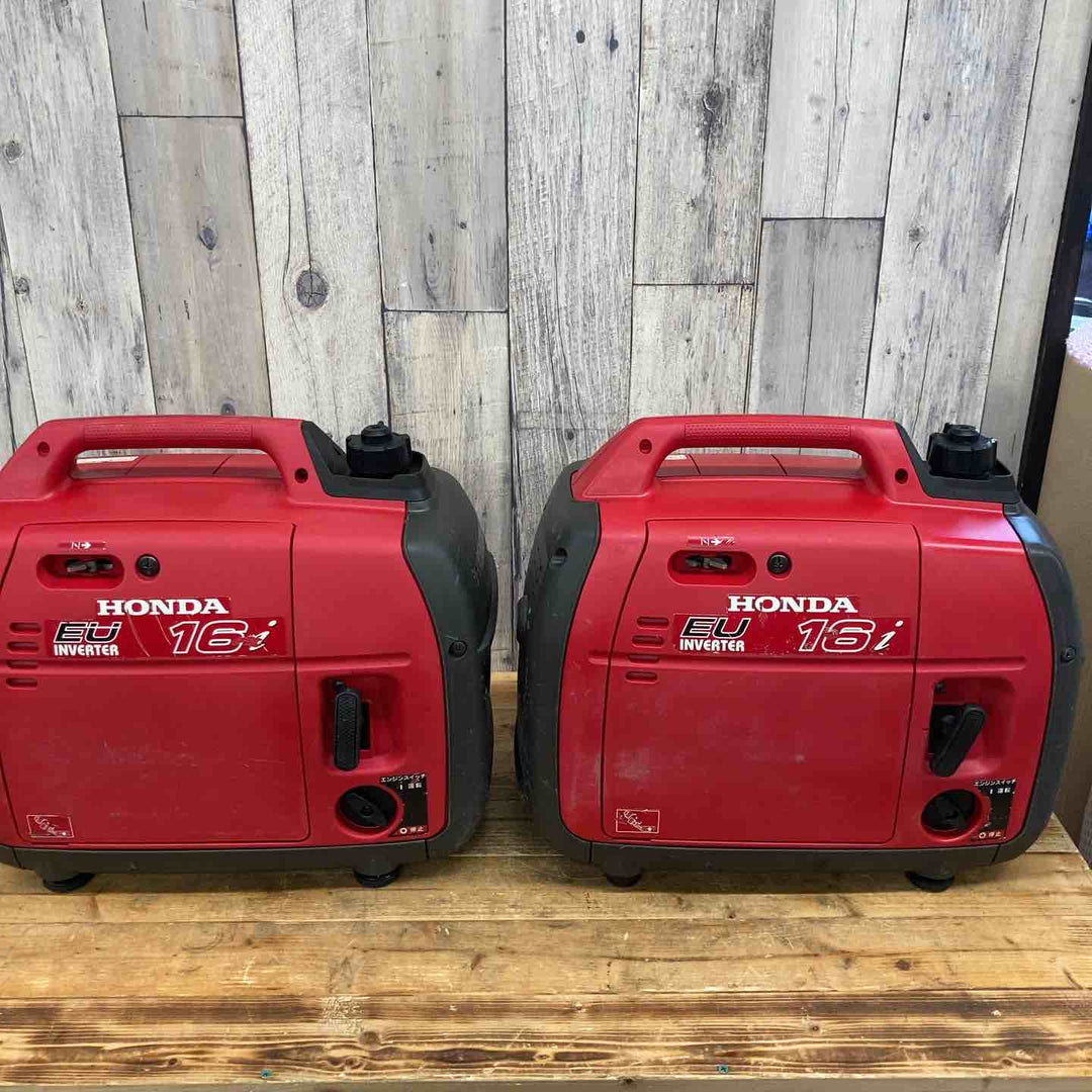 【中古品／店頭受取り限定】ホンダ(HONDA) インバーター発電機 EU16i 2個セット【東大和店】