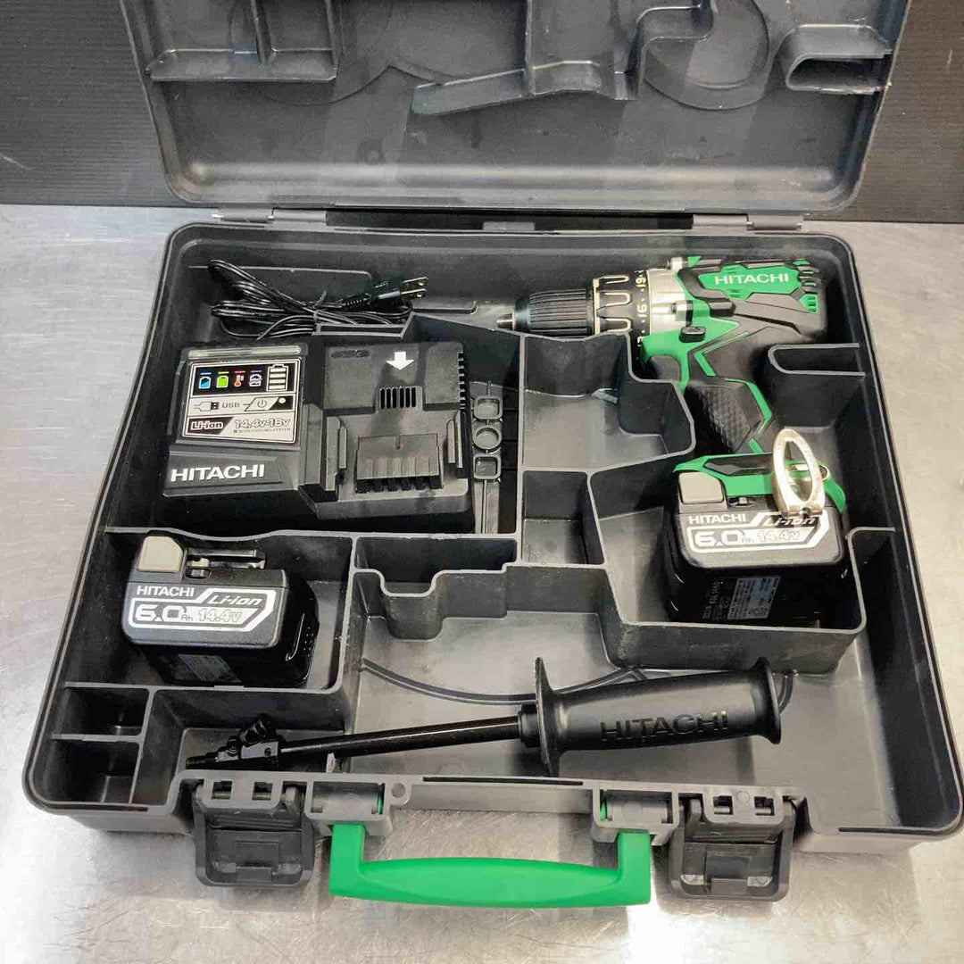 【中古品】 ハイコーキ(HIKOKI ※旧:日立工機) 14.4V コードレス振動ドリルドライバー DV14DBL2(2LYPK) フルセット 【東大和店】