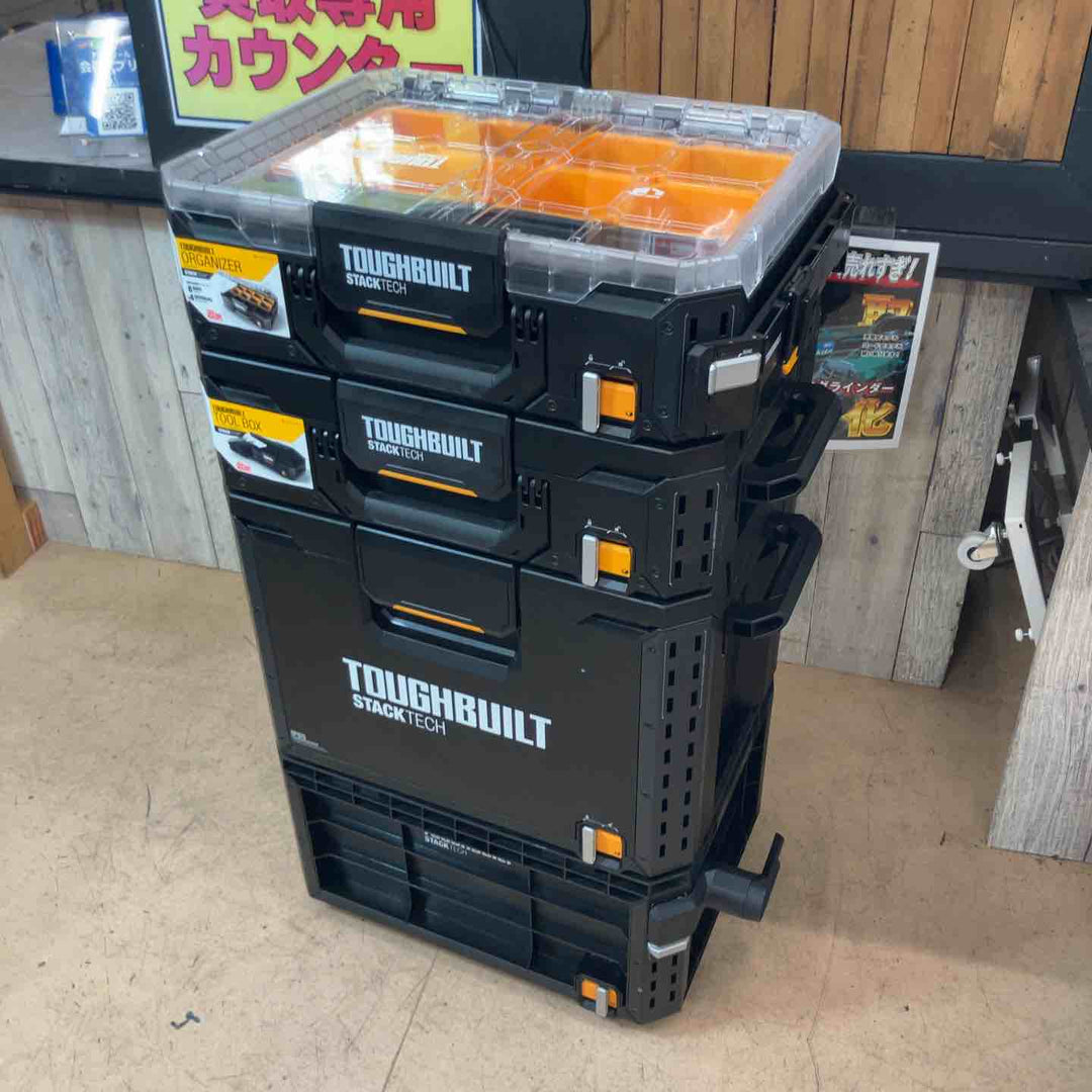 中古品】 タフビルド(TOUGH BUILT) ツールボックス(STACK TECH) 4点 