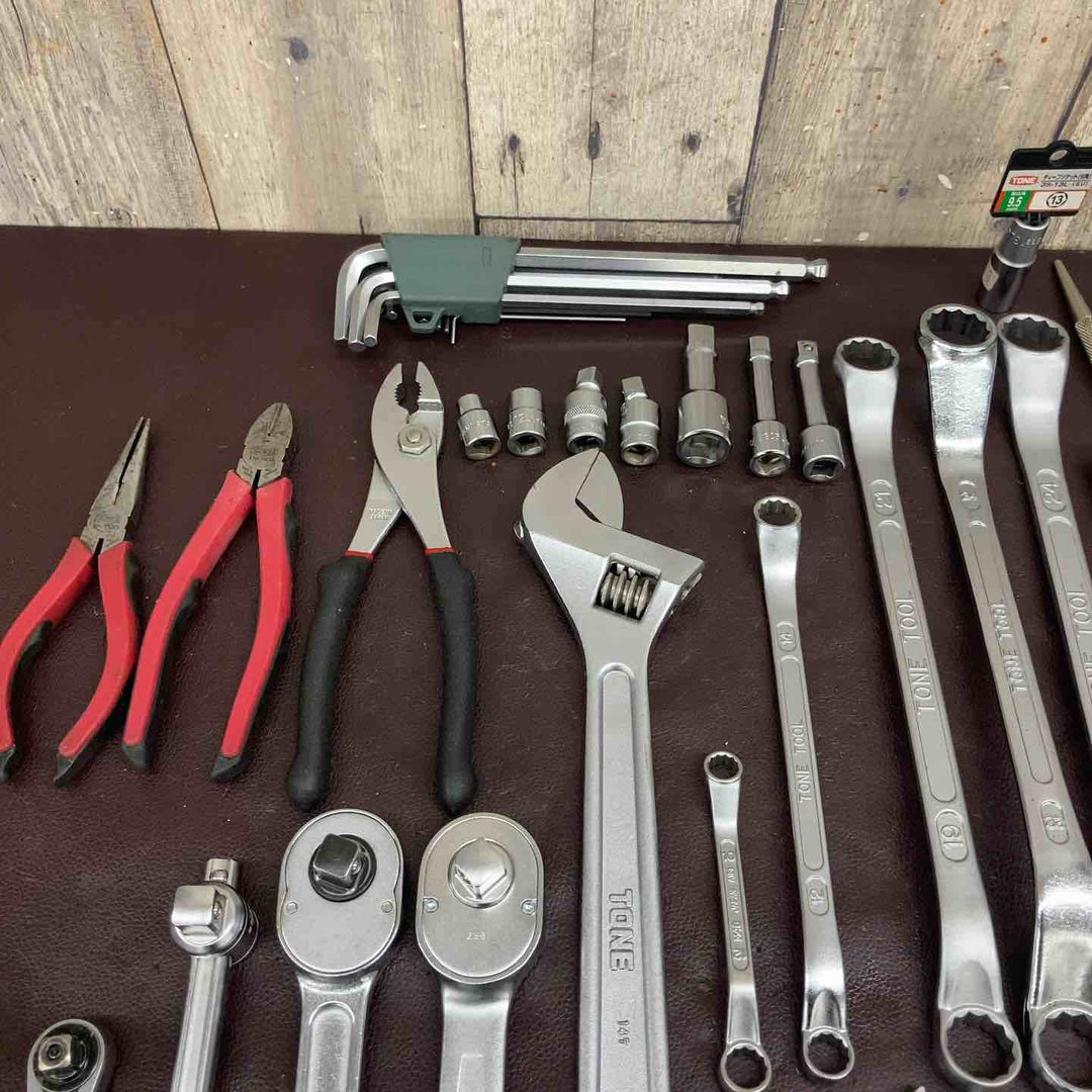 【中古品】 トネ(TONE) ハンドツールまとめ 全46点 ドライバー ラチェット モンキー スパナ 【東大和店】