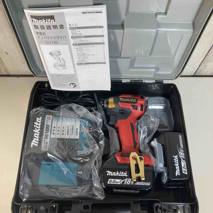 ★マキタ(makita) コードレスインパクトドライバー TD173DGXPR LXT20周年記念限定カラー プレミアムレッド【戸田店】