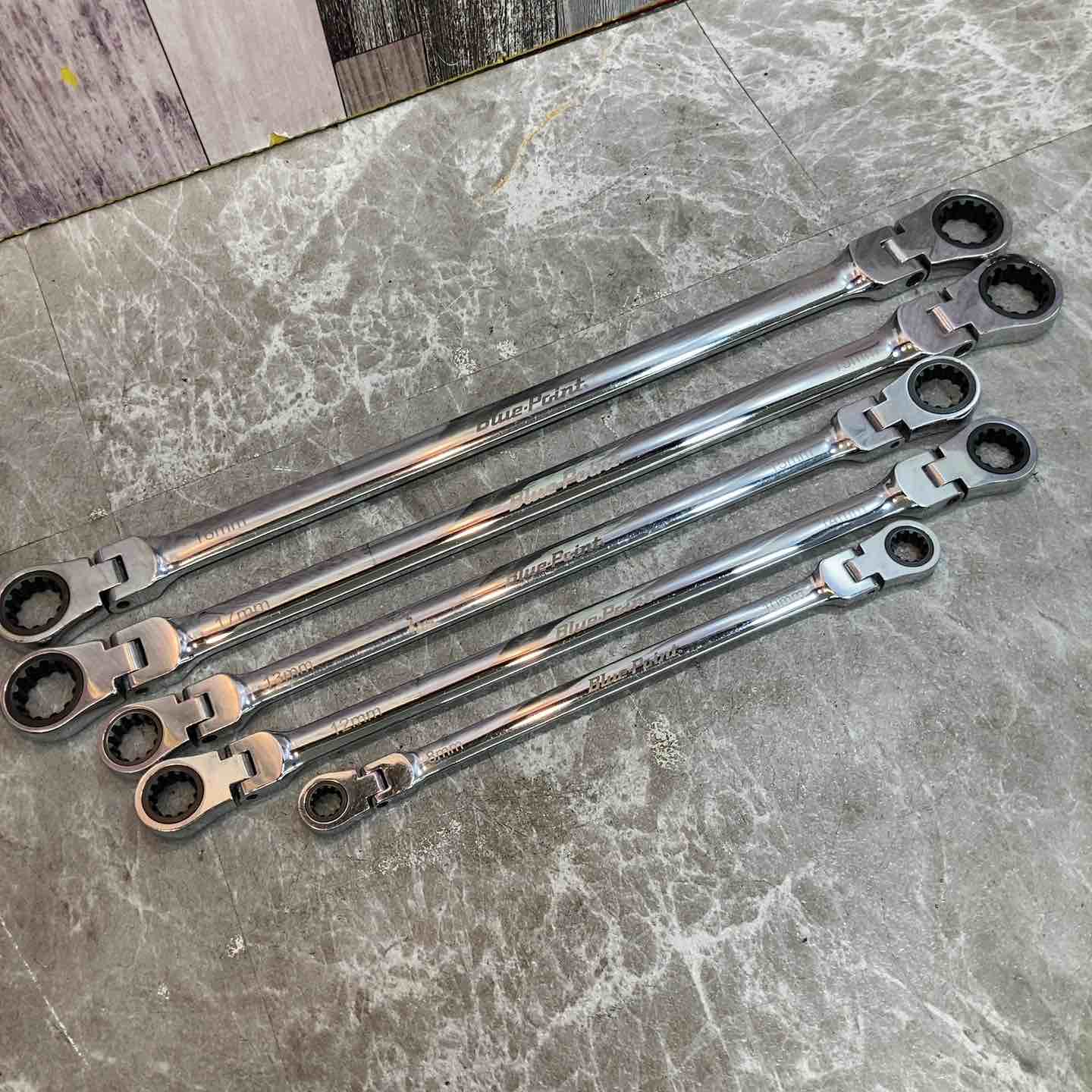 ブルーポイント フレックス ラチェットレンチ ロング 5本組