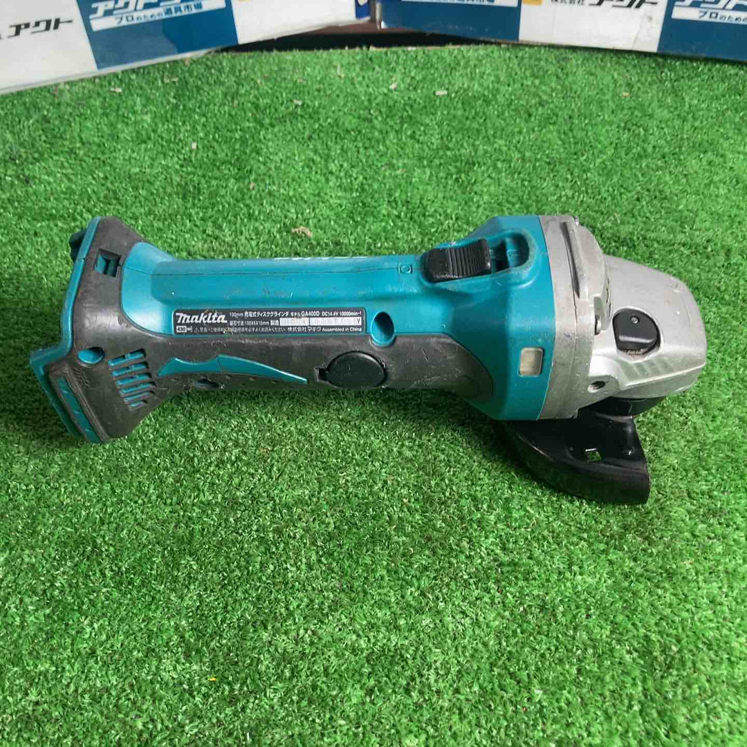 ☆マキタ(makita) 100mmコードレスディスクグラインダー GA400DZ【草加店】
