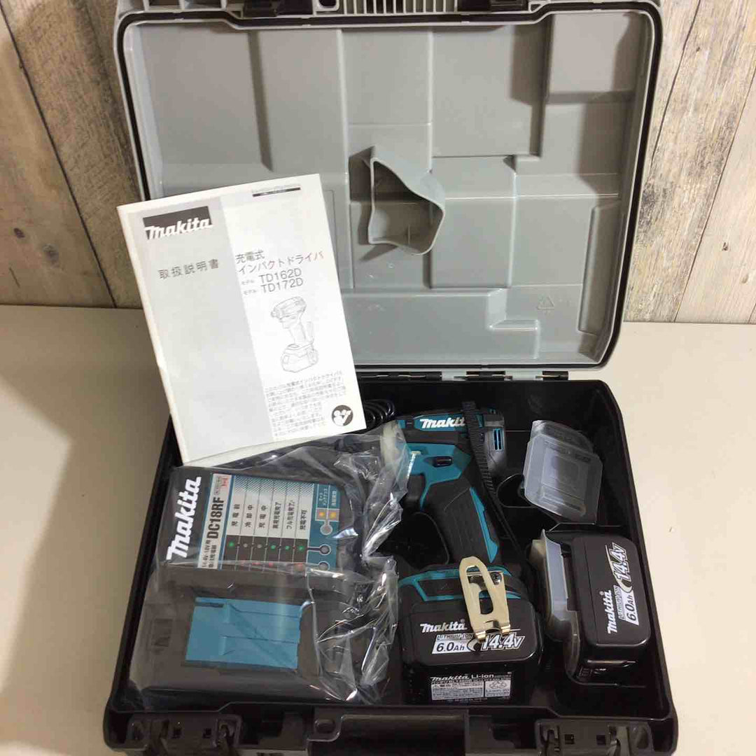 【未使用品】★純正バッテリー2個&充電器付き フルセット★マキタ(makita) コードレスインパクトドライバー TD162DRGX【戸田店】