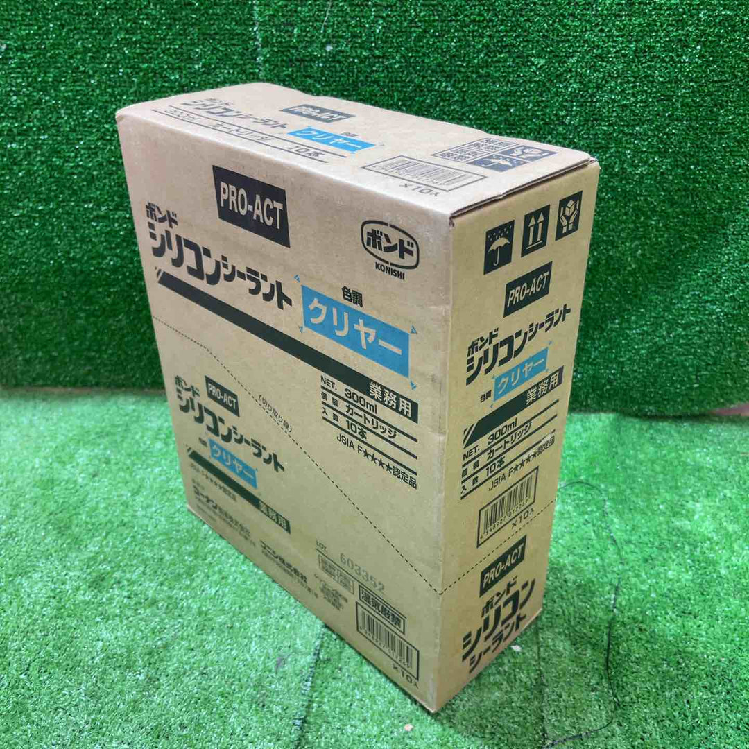 ボンド シリコンシーラント クリヤー、ブラック 300ml 計30本まとめ シーリング材 RHCBS-C/B【桶川店】