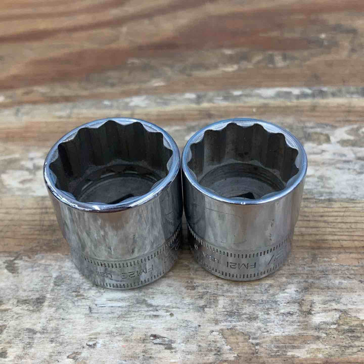【中古品】▲スナップオン(Snap-on) ソケット  FM23, FM21, FM20, FM19, FM18, FM17, FM16, FM14 計8個【柏店】