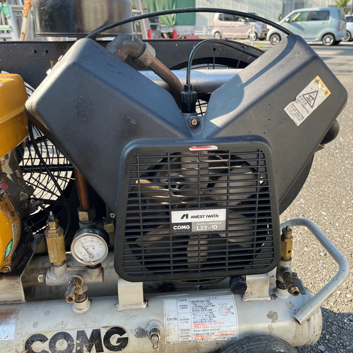 【中古品/店頭受取り限定】◇アネスト岩田(IWATA) エンジンコンプレッサー PLUE22B-10 3馬力【東大和店】