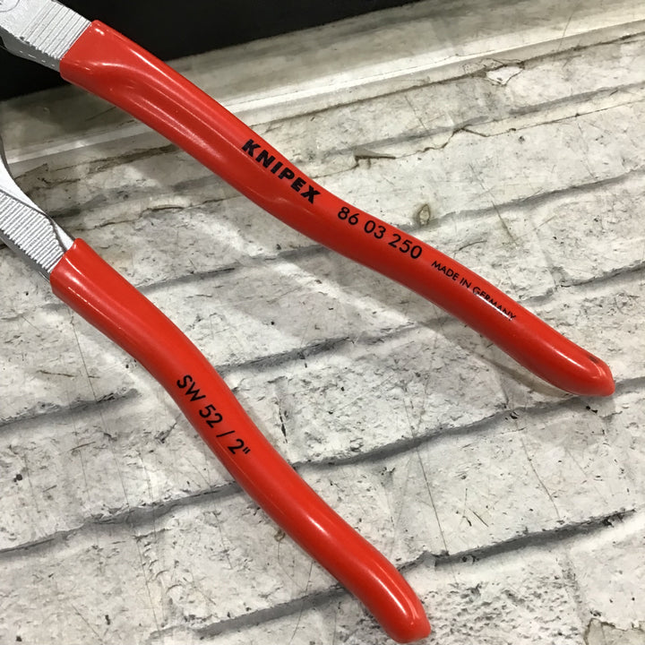 クニペックス(KNIPEX) プッシュボタン式ウォーターポンププライヤー 8603-250 【川口店】