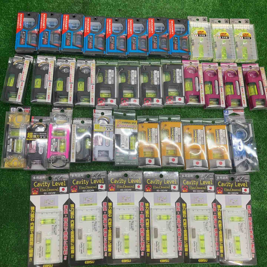 ▼18go【未開封/送料無料】水平器 磁石モデル マグネット付き 40個まとめ売り エビスダイヤモンド KOD シンワ等【川越店】