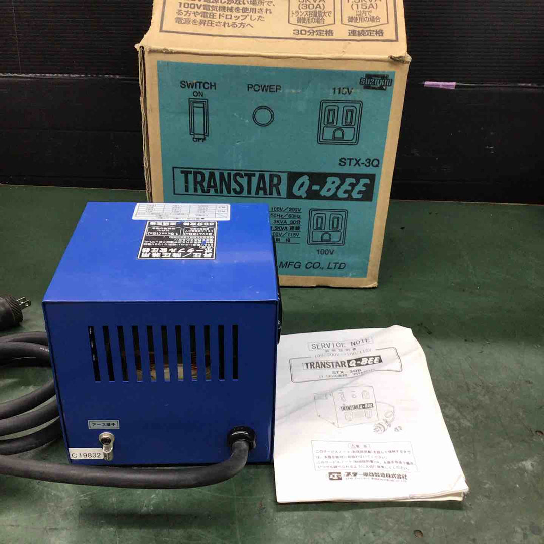 ◇スズキッド(SUZUKID) トランスターQBEE STX-3QB トランス 変圧器 