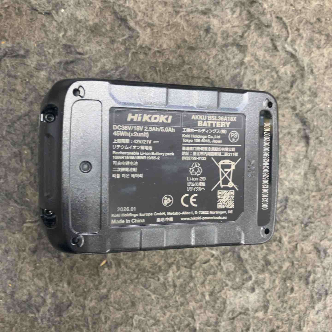 ハイコーキ(HIKOKI ※旧:日立工機) リチウムイオンバッテリー BSL36A18X 10個セット 新パッケージ【鴻巣店】