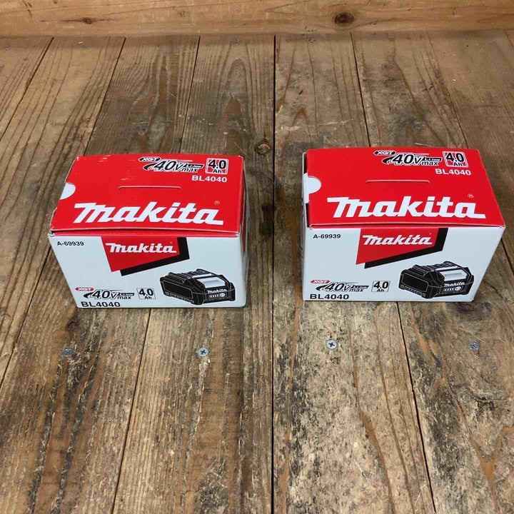 マキタ(makita) リチウムイオンバッテリー 40Vmax/4.0Ah BL4040 計2点【所沢店】