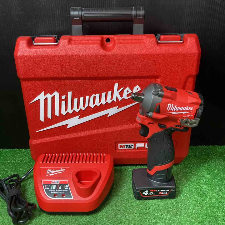 【美品】◇ミルウォーキーツール(Milwaukee) コードレスインパクトレンチ M12 FIWF12-0C JP ◎バッテリー1個付き！(12V・4.0Ah)【岩槻店】