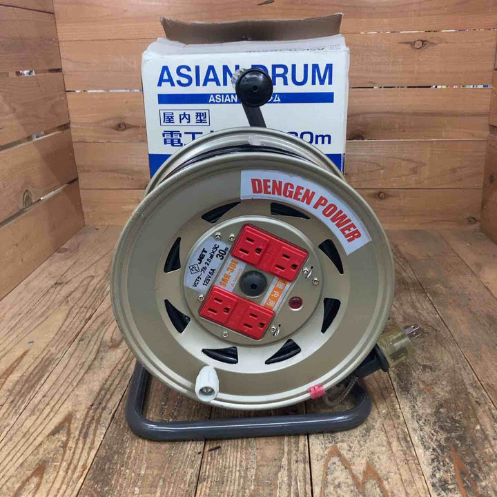 ◇三高(SANKO) 電工ドラム SAN-30E(BL) コードリール 屋内用【所沢店】