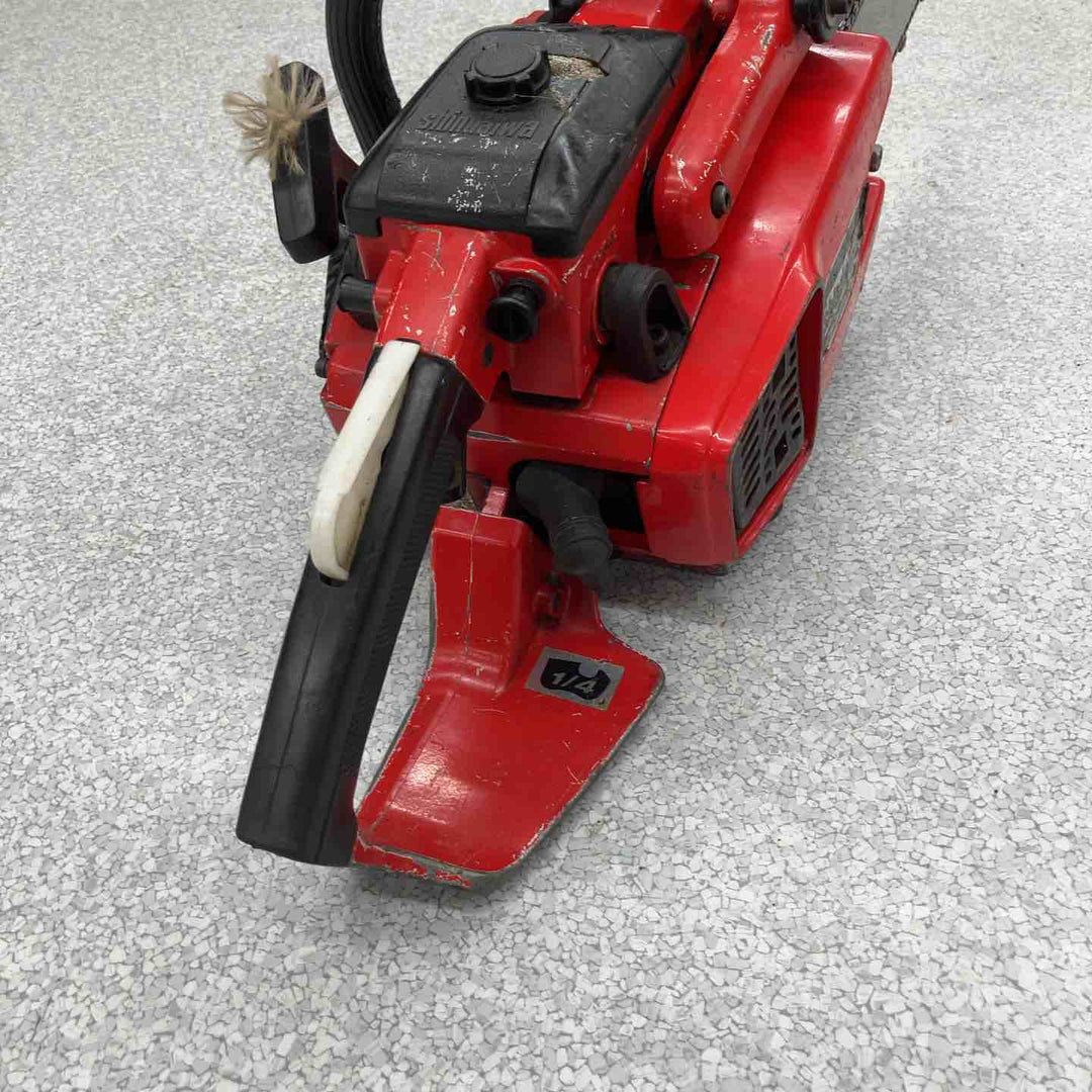 【現状品】◇やまびこ産業機械 新ダイワ E350AV-350 エンジンチェンソー(350mm/25AP-76E) 保証なし【八潮店】