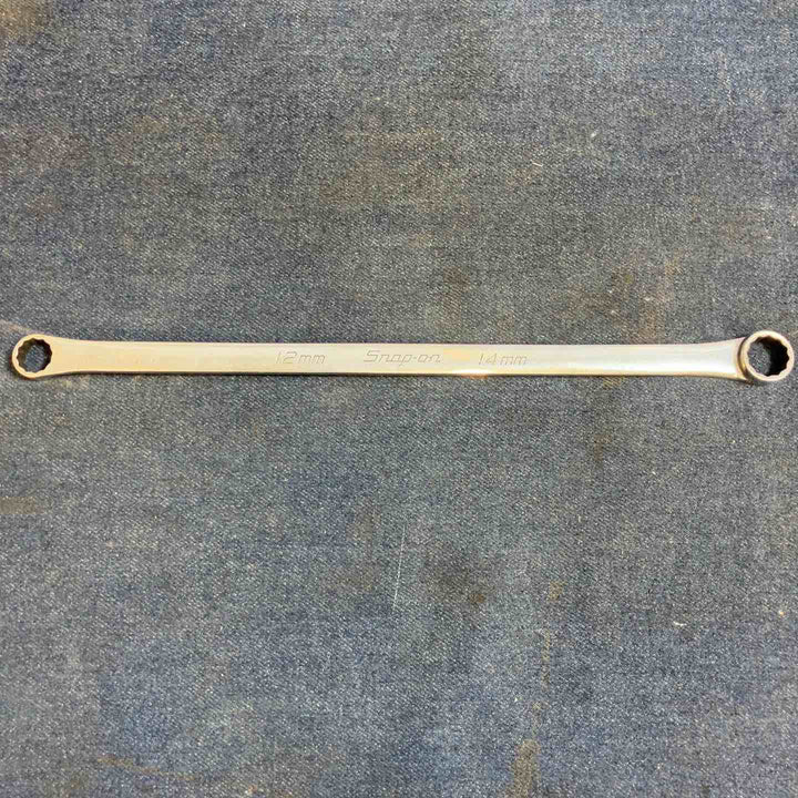 ◇スナップオン(Snap-on) ストレートメガネレンチ 0° オフセットヘッド 12ポイント ロングハンドル サイズ:12-14mm XDHFM1214【八潮店】