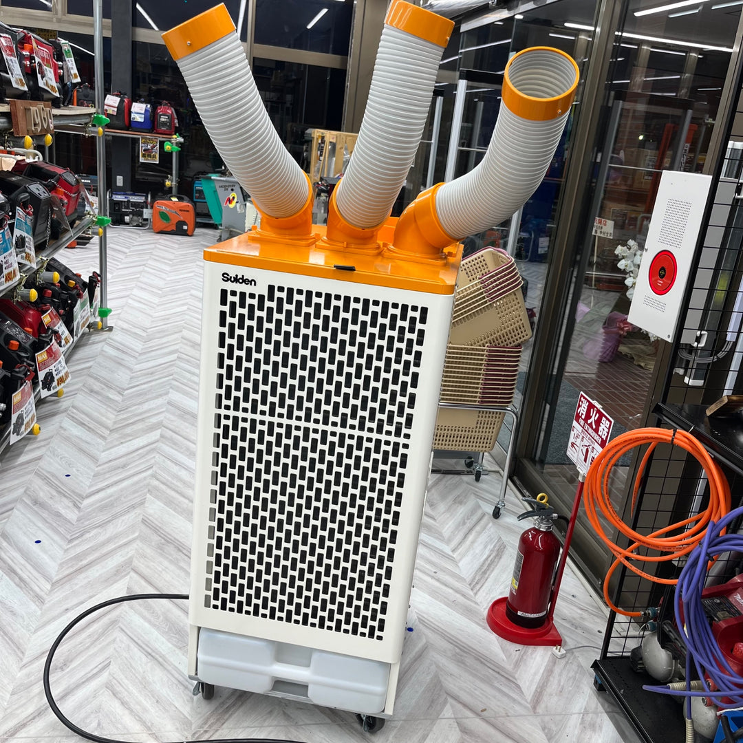 【店頭受取り限定】スイデン 三人用 自動首振り装置なしスポットクーラー 三相200V SS-67EJ-3【越谷店】