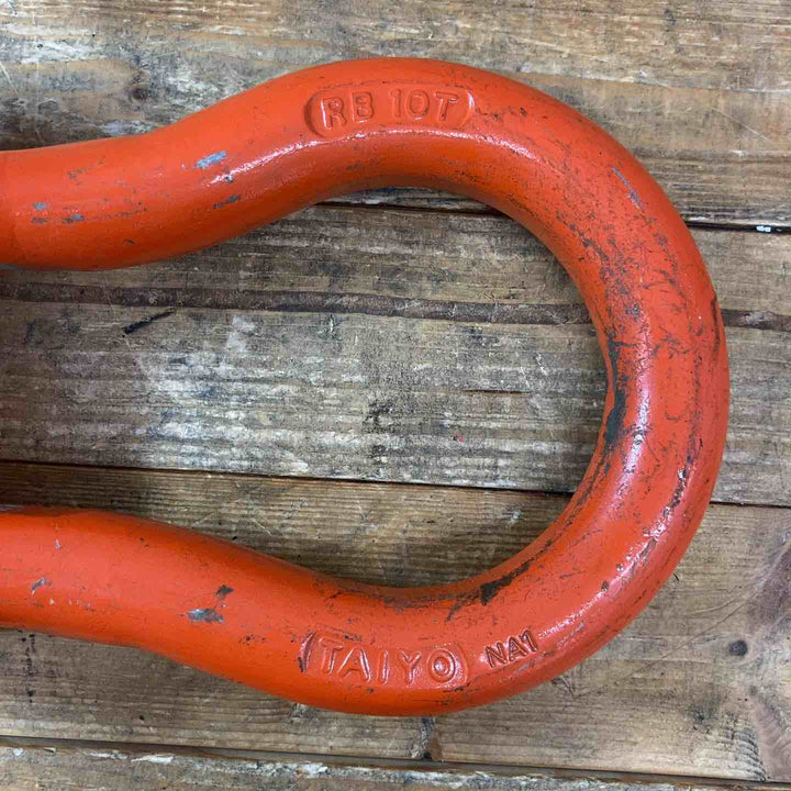 【中古品】 TAIYO 大洋精器 シャックル RB 10T 10ton 10トン JA1 4個セット 吊り具 ウインチ スリング ワイヤー 【東大和店】