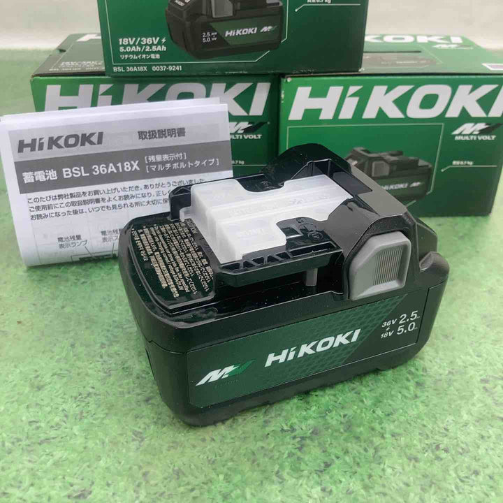 ◇【3個セット】ハイコーキ HIKOKI リチウムイオン バッテリー BSL36A18X　新外装【町田店】