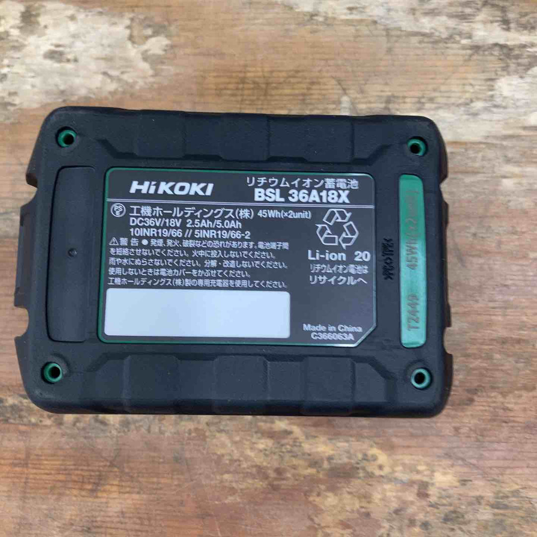 ★ハイコーキ(HIKOKI ※旧:日立工機) リチウムイオンバッテリー 36V/2.5Ah BSL36A18X 店頭展示品【柏店】