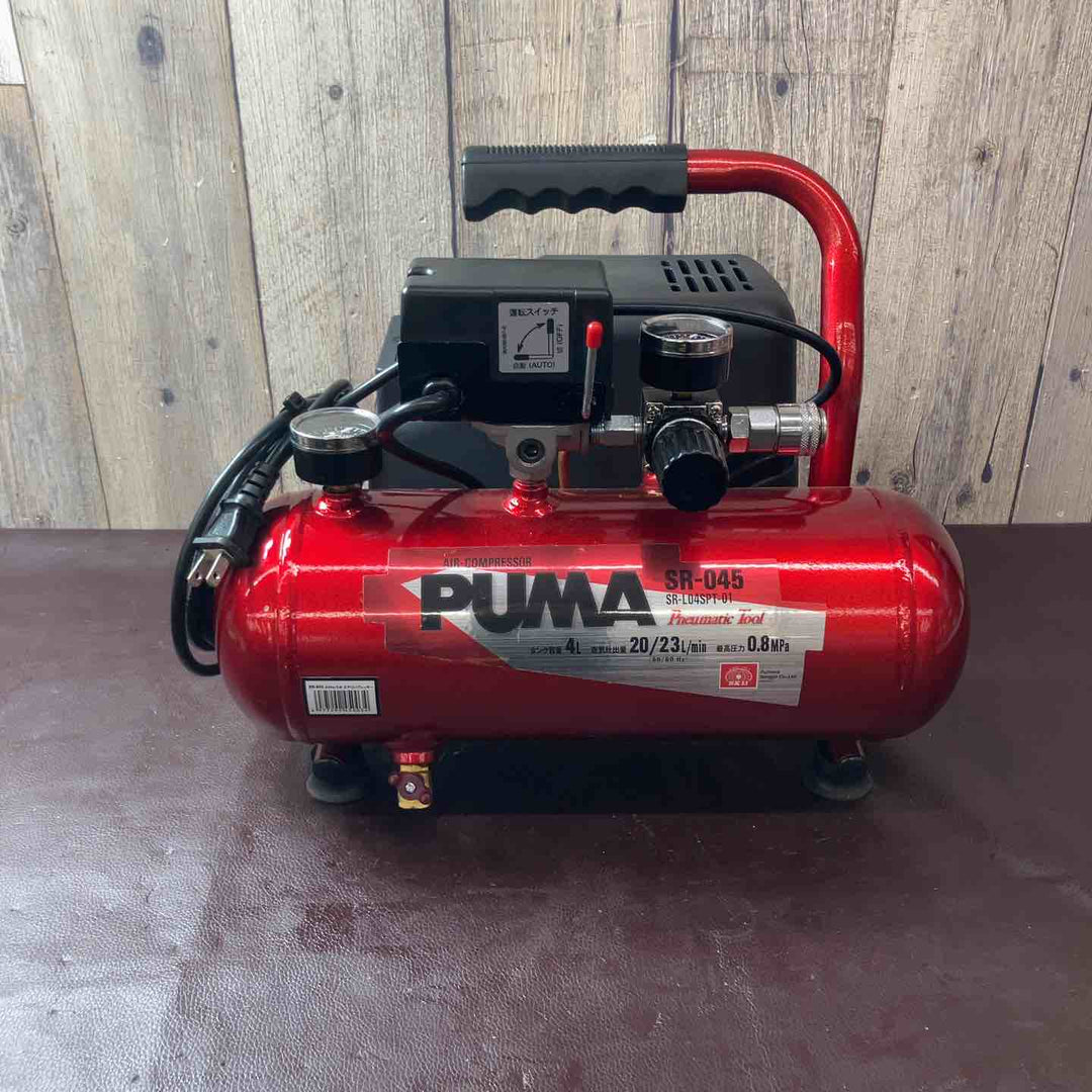 【中古美品】藤原産業 (SK11) オイルレス エアーコンプレッサー SR-045 タンク容量 4L SR-L04SPT-01【東大和店】