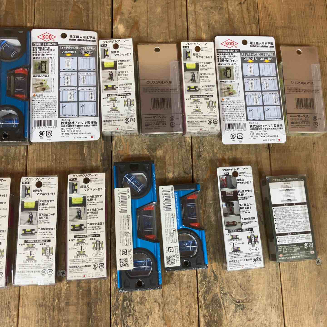 在庫出し切り！【未使用品】水平器 磁石モデル マグネット付き 20個セット まとめ売り エビスダイヤモンド KOD シンワ等①【所沢店】