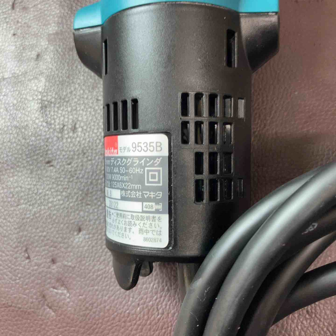 【中古美品】 マキタ(makita) 125mm ディスクグラインダ 9535B 100ｖ 電動研磨機 【東大和店】