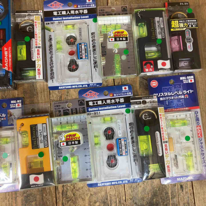 【未使用まとめ売り】水平器 磁石モデル マグネット付き 20個セット まとめ売り エビスダイヤモンド KOD シンワ等【所沢店】