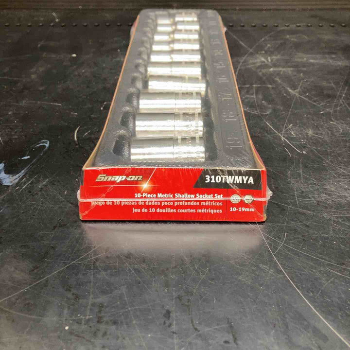 スナップオン/Snap-on 1/2" ソケットセット ショート 6ポイント ミリサイズ 310TWMYA 10-19mm【川越店】