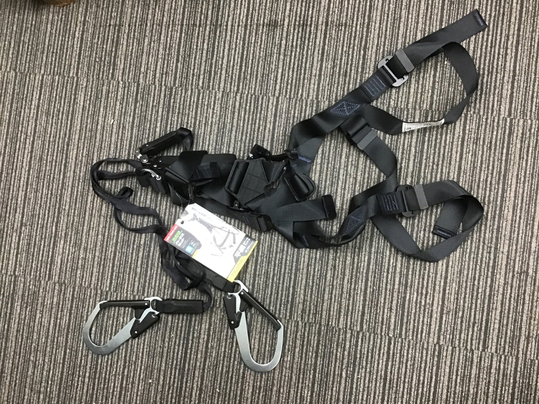 □タジマ(Tajima) ハーネスGS＋平ロープダブルランヤードL1セット 黒 Sサイズ A1GSSFR-WL1BK【富山店】◆レ