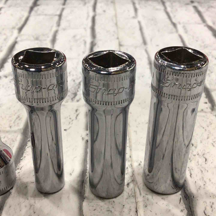 スナップオン(Snap-on) 3/8ディープソケット5点セット SFMシリーズ 新旧ロゴ混ざり 【川口店】