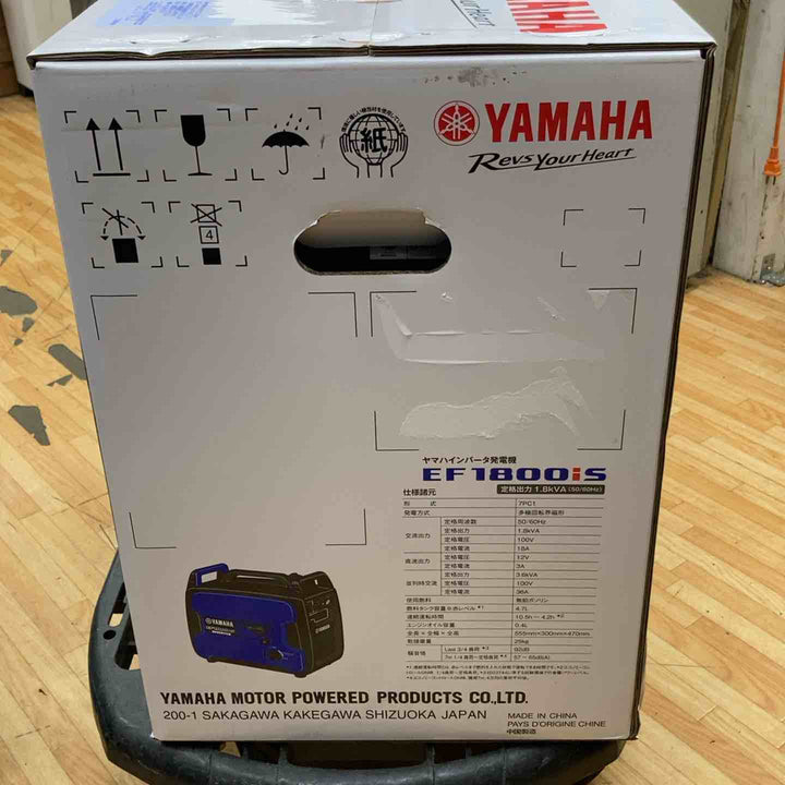 【未使用品】★ヤマハ(YAMAHA) 発電機 EF1800iS 1.8kVA 防音型 インバータ発電機【柏店】