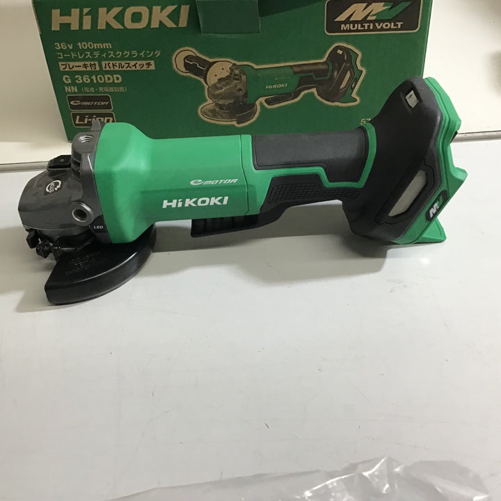 ★ハイコーキ(HIKOKI ※旧:日立工機) 100mmコードレスディスクグラインダ G3610DD(NN)【戸田店】