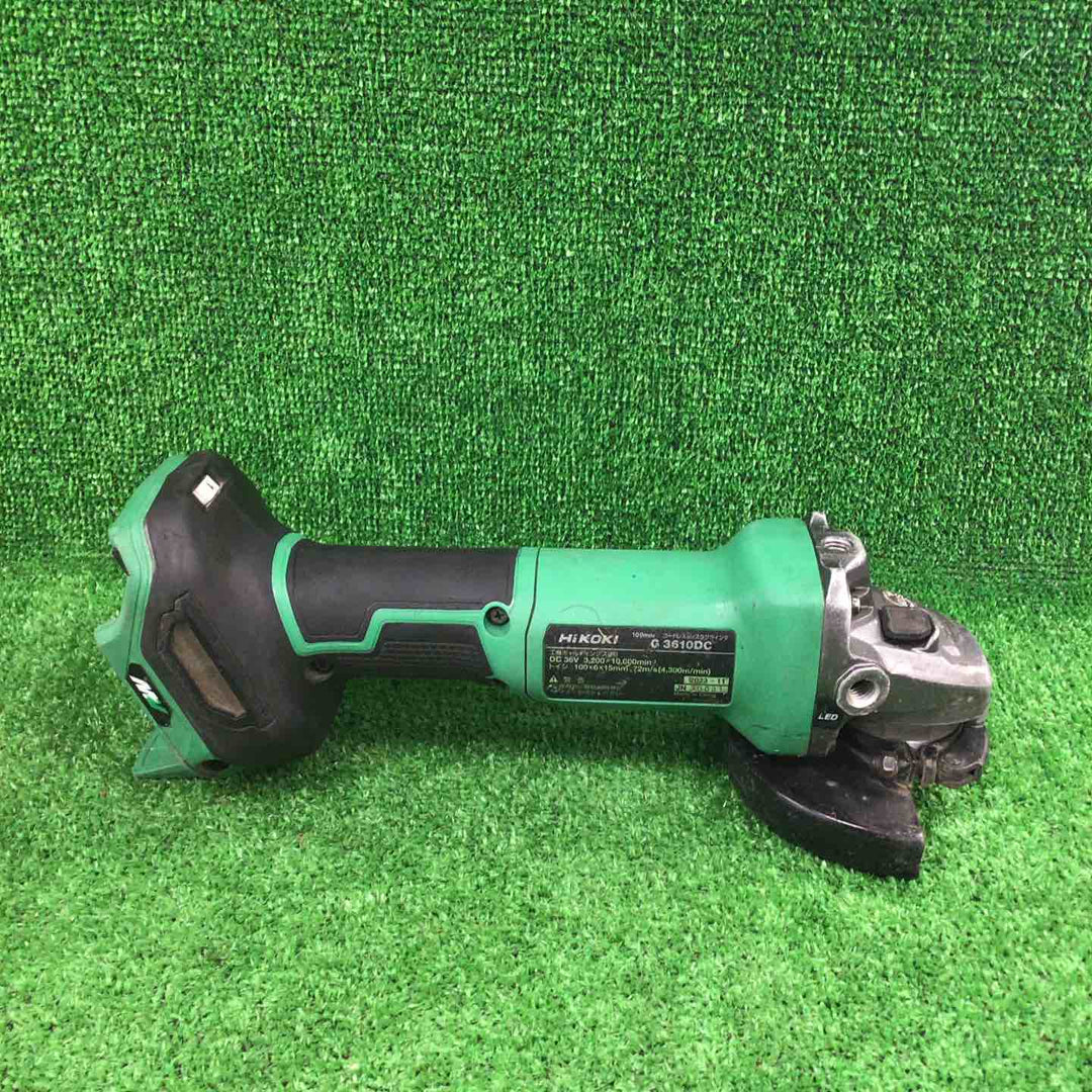 ★ハイコーキ(HIKOKI ※旧:日立工機) 100mmコードレスディスクグラインダ G3610DC(NN)【川崎店】