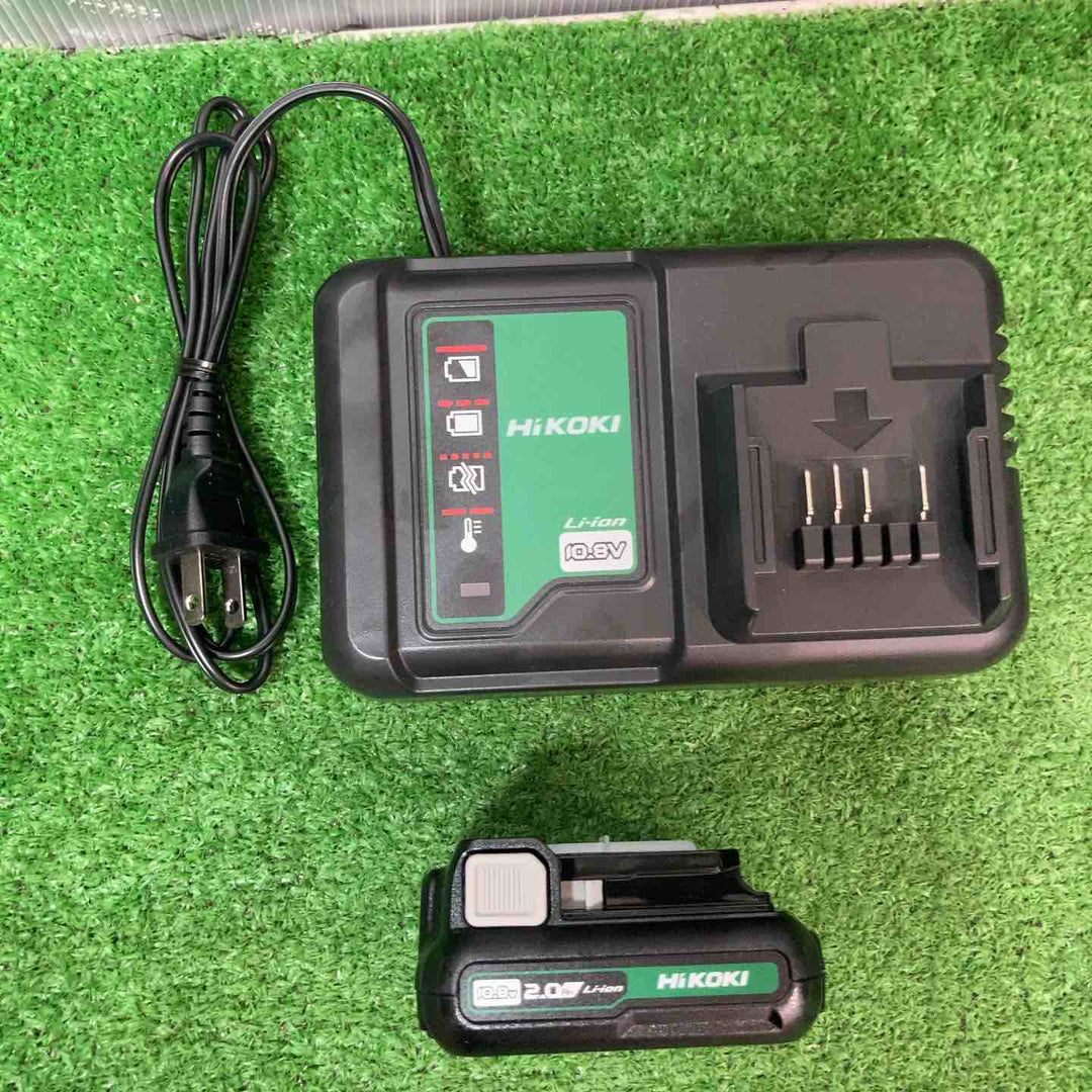 【中古品】◇ハイコーキ(HIKOKI ※旧:日立工機) コードレス振動ドリルドライバー DV12DA(2BS)バッテリー2個、充電器付き【岩槻店】
