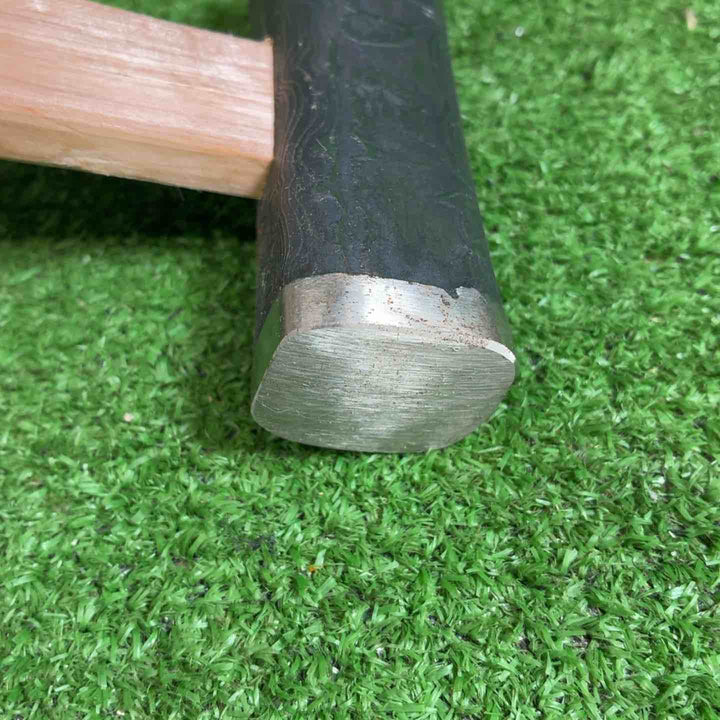【未使用品】 道心斎正行 木目 黒 玄翁 (四角) 正行作柄付 柄込み役520g 【藤沢店】