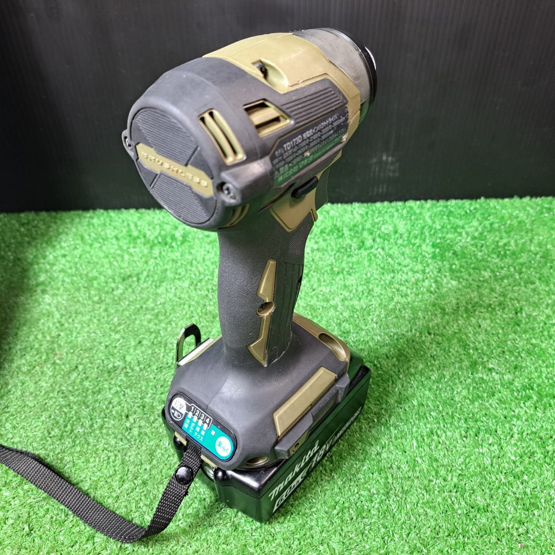 マキタ/makita 18V コードレスインパクトドライバー TD173DRGXO 18V6.0Ahバッテリー1個付きセット 【岩槻店】