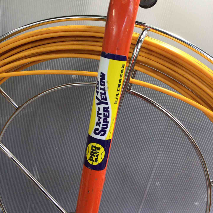 ミノル工業 スーパーイエロー 通線 E-4102R 4.5ｍｍ 50ｍ【草加店】